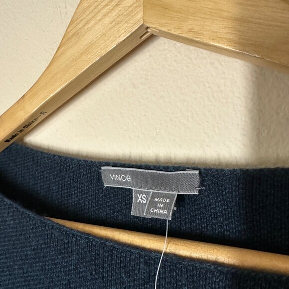 VINCE Cashmere Wool Colorblock Knit Dress Womens Size XS Oversized Luxe Capsule - Picture 5 of 9